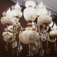 لوسترشیک چینی برنزی درهررنگ باچک6ماهه بدون بهره|لوستر و چراغ آویز|تبریز, |دیوار