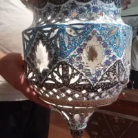 لوستر عتیقه مسی.