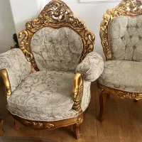 مبل استیل تاج بلند با میز ناهارخوری 10 نفره|مبلمان خانگی و میز عسلی|تهران, شهرک مخابرات|دیوار