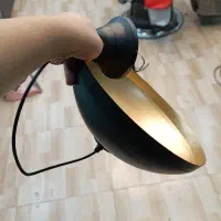 لوستر مشکی کاسه ای