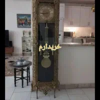 ویترین برنز،ساعت برنزی، آیینه شمعدان برنجی|کلکسیون اشیاء عتیقه|قنوات, |دیوار