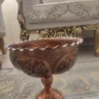 ظرف مسی قلم کاری ظرف میوه خوری مسی زنجان|کلکسیون اشیاء عتیقه|تهران, تهرانسر شرقی|دیوار