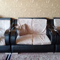 مبل 7نفره چرم دسته S|مبلمان خانگی و میز عسلی|تربتحیدریه, آسایش|دیوار