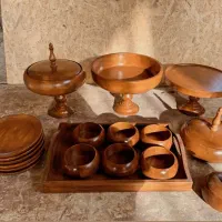 ظروف پذیرایی چوبی|ظروف سرو و پذیرایی|خلخال, |دیوار