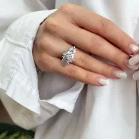 انگشتر نقره شاین طراح جذاب قالب طلا۳+۴۰بدون دستمزد|بدلیجات|تبریز, |دیوار