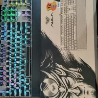 کیبورد مکانیکال Aura f2088 آلمینیومی نو|قطعات و لوازم جانبی رایانه|بابل, |دیوار