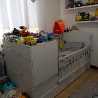 تخت کودک نوجوان ام دی اف محکم وبادوام|تخت و سرویس خواب|رشت, پاستوریزه|دیوار