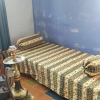 شاه نشین همراه بالش گرد رو فرشی ملافه ضخیم