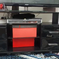 میز تلویزیون رنگ مشکی ۴ عدد کشو