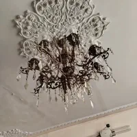 لوستر برنجی ۸ شاخه