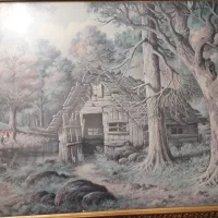 تابلو دیواری قدیمی|تابلو، نقاشی، عکس|قلقل رود, |دیوار