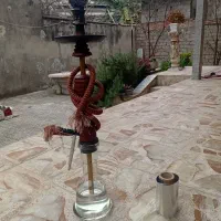 فروش قلیان فلزی با چوب سرخ نو