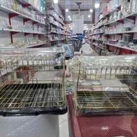 جاظرفی استیل طلایی جا ظرفی پلاستیکی استند ظرف