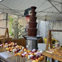 دکور تولد و آبشارشکلات