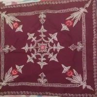 رومیزی پنجاه سال پیش مخمل سه عدد|پرده، رانر، رومیزی|رشت, آزادگان|دیوار