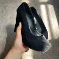 کفش مخمل پاشنه بلند سایز ۳۸