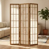 پارتیشن چوبی شوجی  جداکننده فضای مدرن و مینیمال