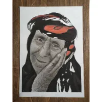 سفارش نقاشی چهره سیاهقلم|تابلو، نقاشی، عکس|سقز, |دیوار