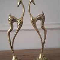 دو عدد غزال برنز نو
