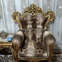 مبل سلطنتی چوبی|مبلمان خانگی و میز عسلی|بناب, |دیوار