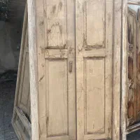 درب و پنجره چوبی با قدمت بیش از صد و پنجاه سال|کلکسیون اشیاء عتیقه|گرگان, |دیوار