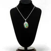 لاکچری ترین هدیه روزمادر نقره بافیروزه اصل نیشابور