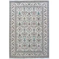 فرش ماشینی رادین طرح آنتیک 2 آرامش صدفی