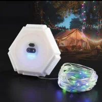 فروش چراغ ریسه ای کمپی ضد آب RGB