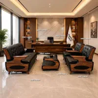 1میز مدیریت G1 صندلی اداری چرمی