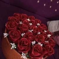 گل رز روبانی فول شاین‌وساده‌تخفیف روز‌دختر