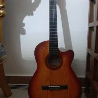 گیتار همراه با کیفش|گیتار، بیس، امپلیفایر|شیروان (خراسان), |دیوار