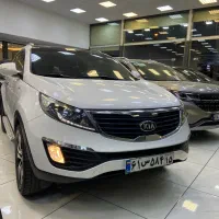 اسپورتیج ۲۰۱۳ سفید فول  پلاک ملی