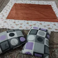 لحاف پشمی با دوتا بالش