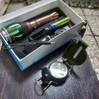 چراغ قوه اسمال سان قطب نما نظامی ودوربین دید درشب|کوهنوردی و کمپینگ|اهواز, کمپلو جنوبی|دیوار