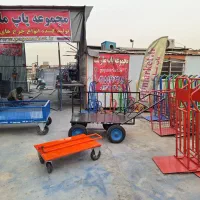 گاری کم جا چهار چرخ دستی تاشو( جمع شو کم جا )