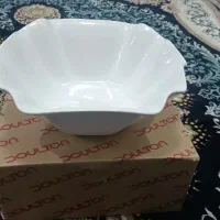 ظرف سالاد خوری  سفید سرامیکی