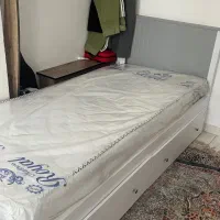 تخت خواب تک نفره به همراه تشک رویال