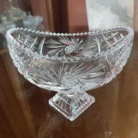 قندان خورشیدی و شکلات خوری خورشیدی کریستال|کلکسیون اشیاء عتیقه|همدان, |دیوار