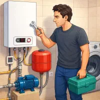 سرویس پکیج آبگرم کن ولباسشوی تعمیرات موتور اب منزل