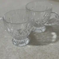 ست استکان و قندان کریستال خارجی|ظروف سرو و پذیرایی|ماهدشت, |دیوار