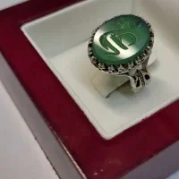 انگشتر عقیق سبز خراسانی اصل رکاب نقره ۹۲۵|جواهرات|تهران, مهران (سیدخندان)|دیوار