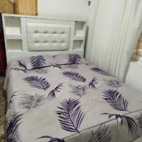 تخت دو نفره همراه با خوش خواب رویال|تخت و سرویس خواب|نور, |دیوار