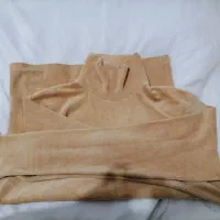 بولیز یقه اسکی زمستانی مخمل کبریتی رنگ کرم|ورزشهای زمستانی|زرند, |دیوار