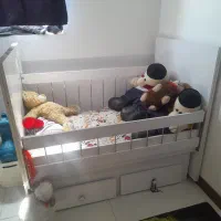 تخت بچگانه دوتا کشو زیر