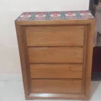 سرویس خواب چوبی در حد نو|تخت و سرویس خواب|بردسکن, |دیوار