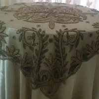 رو میز کار شده هندی مربع