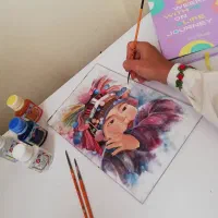 آموزش تخصصی ویترای (نقاشی روی شیشه) در چهار جلسه