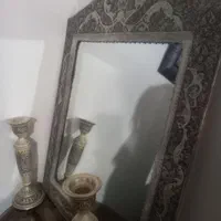 آیینه شمعدان روکش نقره|آینه|تهران, لویزان|دیوار