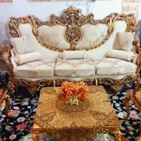 مبل اشرافی سلطنتی مصری تمام چوب نونو(درحداک)