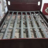 تخت دونفره جنس چوب عالی تشک طبی|تخت و سرویس خواب|ملارد, |دیوار